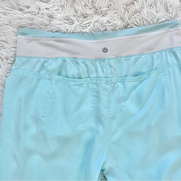 Lululemon Serene Loose Fit Pants Aqua Blue Size 10 - Picture 7 of 7